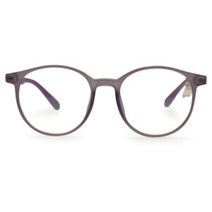 Purple Transparent Round Shape Eyeglasses