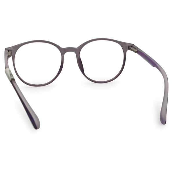 Purple Transparent Round Shape Eyeglasses